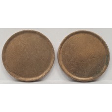 INDIA . UNDATED . FIVE 5 RUPEES . ERROR . 2 BLANK COINS